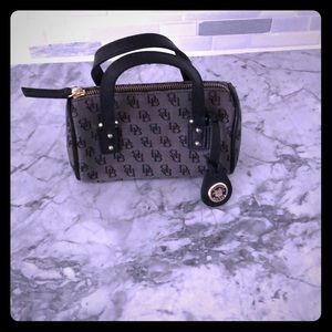 Dooney & Bourke Gray & Black Mini-Handbag